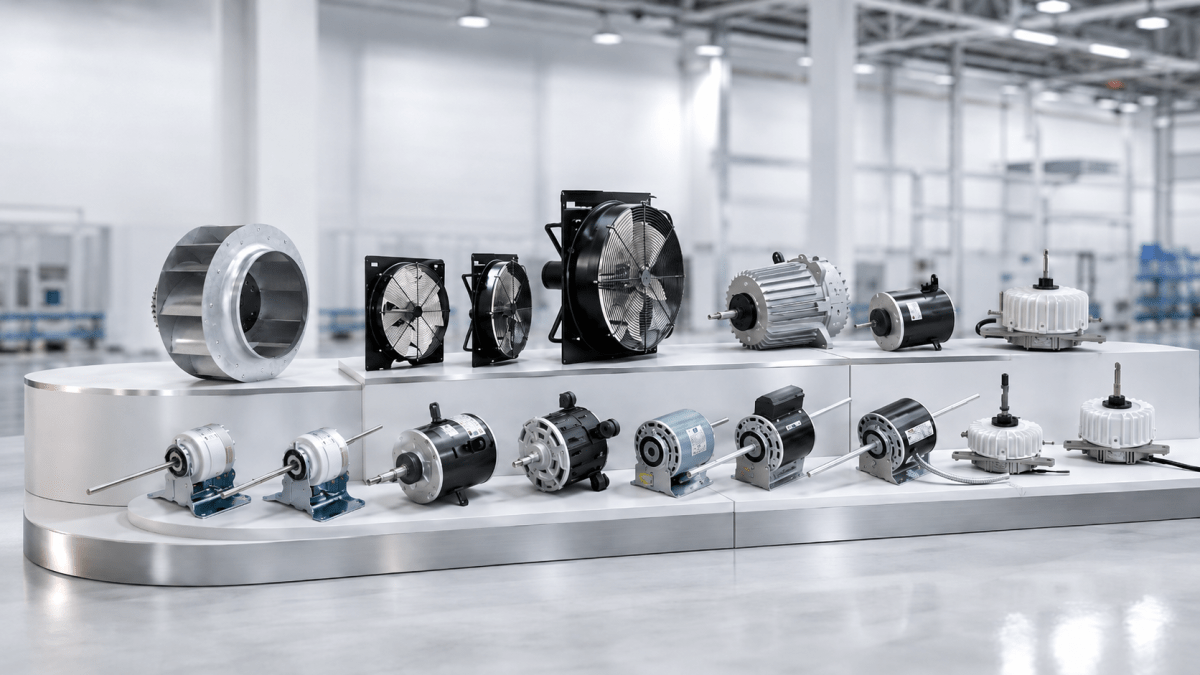 HVAC motor and fan component supply