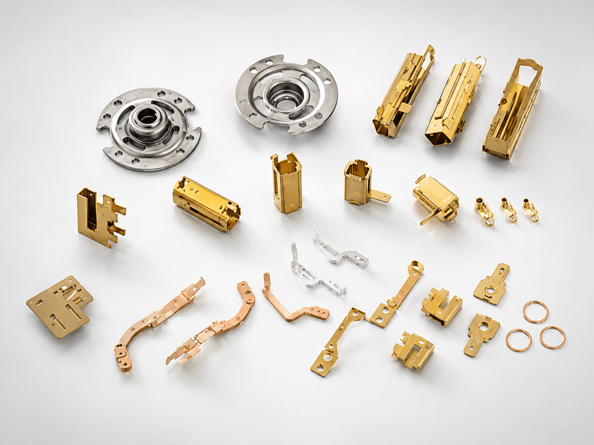 Precision stamped motor accessory component